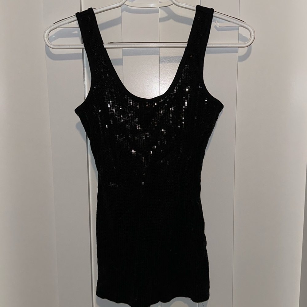 Express Sequin Tank - Sz S